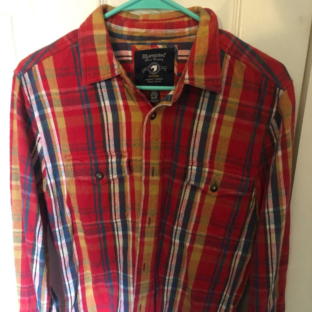 Small Vintage Bluenotes Flannel Shirt